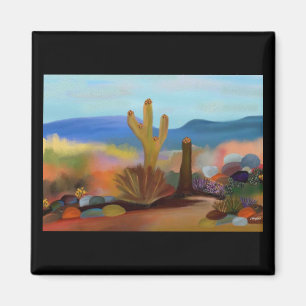 Die gestrichene Wüste Magnet