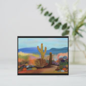 Die gestrichene Wüste Postkarte (Stehend Vorderseite)