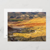 Die gestrichenen Hügel in den Fossilienbetten von  Postkarte (Vorne/Hinten)