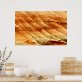 Die gestrichenen Hügel in den John Day Fossil Bett Poster (Küche)