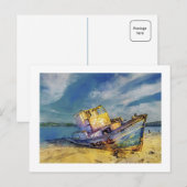 Die gestrige Postkarte für die Winde (Vorne/Hinten)