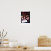 Die gestrige Woodstock Schreibmaschinenwerbung Poster (Küche)