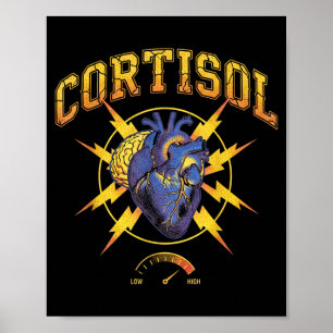 Die gesundheitlichen Auswirkungen hoher Cortisolsp Poster