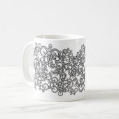 Die Getränk-Tasse Lotsa Fahrräderlite-Radfahrers Kaffeetasse (Vorderseite Links)