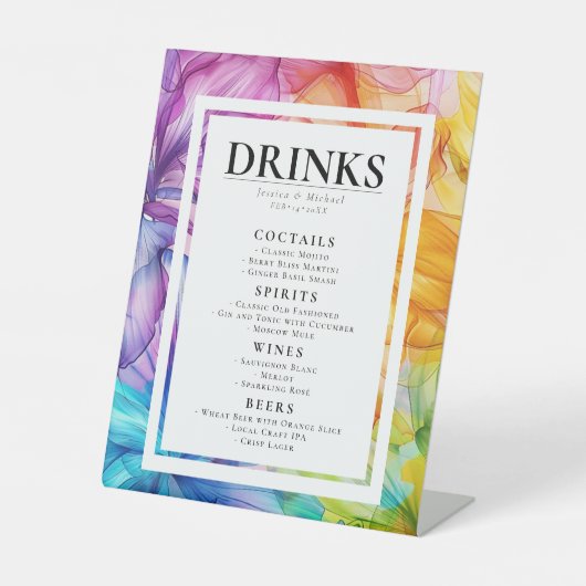 Die GETRÄNKE ÄTHERALblut Sockelschild (Vorderseite)