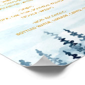 Die Getränke der Wasserfarben des Blauen Waldes Me Poster (Ecke)