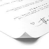 Die Getränke sind auf uns Minimalistisch Drinks un Poster (Ecke)