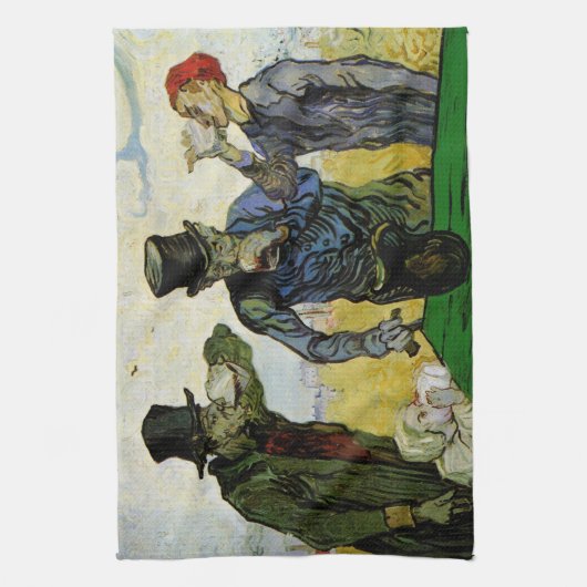 Die Getränke von Vincent van Gogh Geschirrtuch (Vertikal)