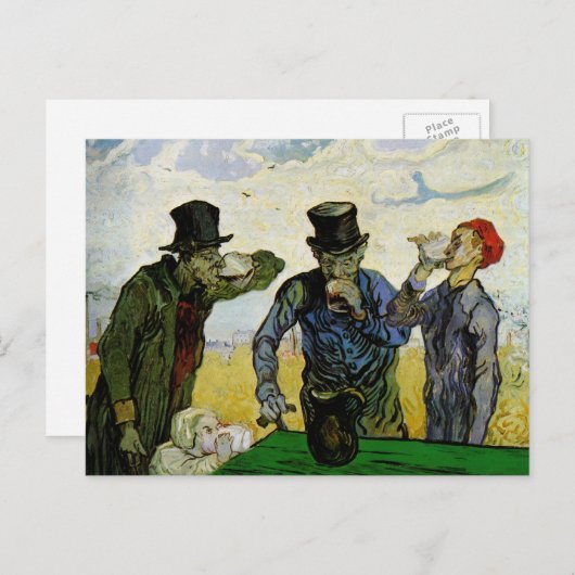 Die Getränke von Vincent van Gogh Postkarte (Vorne/Hinten)