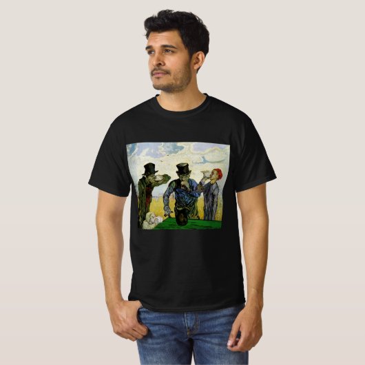 Die Getränke von Vincent van Gogh T-Shirt (Vorne ganz)