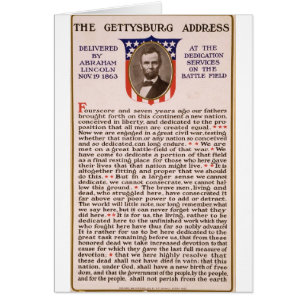 Die gettysburg-Adresse durch Abraham Lincoln 1863