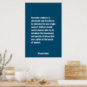 Die Gewalt im Inland ist abschreckend und sollte . Poster (Küche)