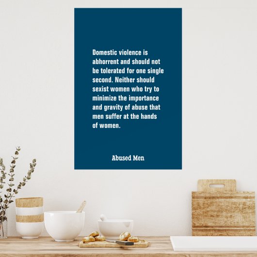 Die Gewalt im Inland ist abschreckend und sollte . Poster (Küche)