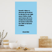 Die Gewalt im Inland ist abschreckend und sollte . Poster (Küche)