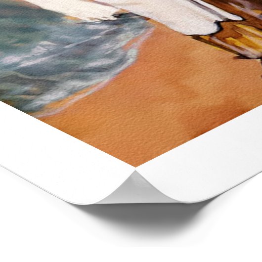 Die Gewässer sind geteilt. Gemälde von James Tisso Poster (Ecke)