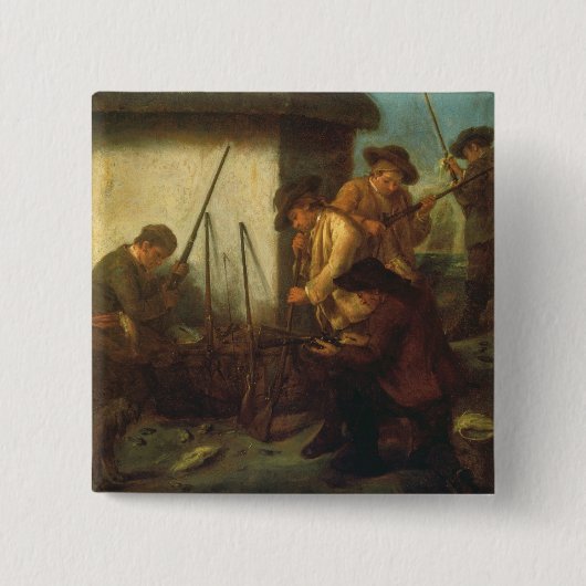 Die Gewehre (Öl auf Leinwand) vorbereiten Button (Vorderseite)