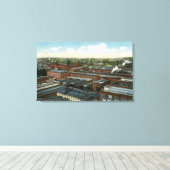 Die Gewerkschaft Metallische Patrone Co Bldgs Leinwanddruck (Insitu (Holzboden))