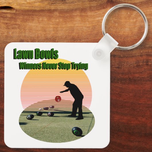 Die Gewinnergestaltung, die Keyring Schlüsselanhänger (Rückseite)