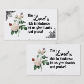 Die Gewohnheits-Visitenkarte Lord-Is Rich In Visitenkarte (Vorne/Hinten)