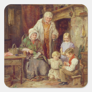 Die gewordenen Vögel Quadratischer Aufkleber