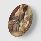 Die gewordenen Vögel Runde Wanduhr (Winkel)