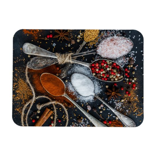 Die Gewürze der Löffel Magnet (Horizontal)