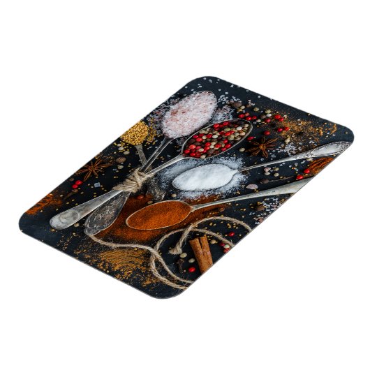 Die Gewürze der Löffel Magnet (Linke Seite)