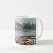 Die Ghats von Varanasi am Ganges Kaffeetasse (VorderseiteRechts)