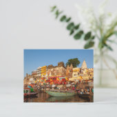 Die Ghats von Varanasi am Ganges Postkarte (Stehend Vorderseite)