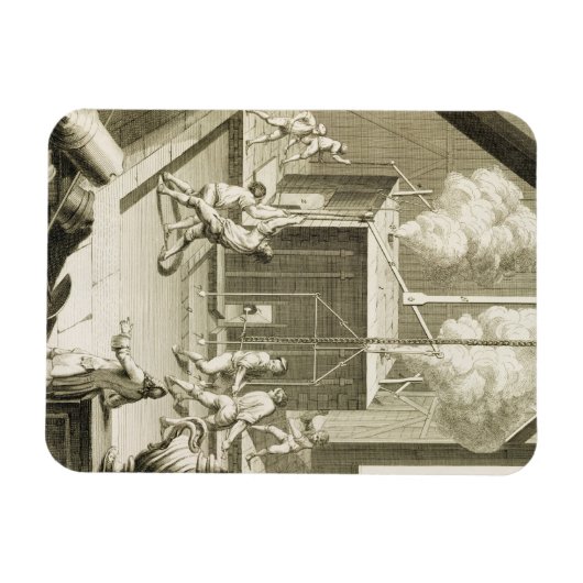 Die Gießerei eines Bildhauers aus der "Enzyklopädi Magnet (Horizontal)