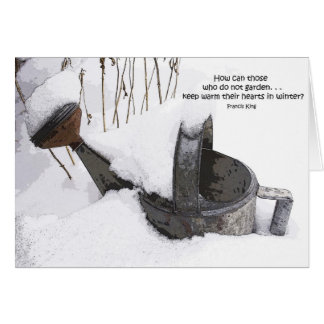 Die Gießkanne-Karte des Gärtners