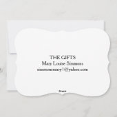 DIE GIFTS FEIERTAGSKARTE (Rückseite)