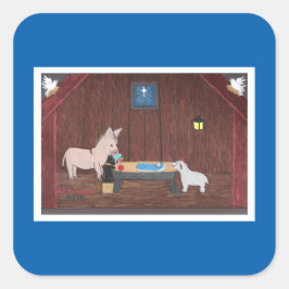 DIE GIFTS QUADRATISCHER AUFKLEBER