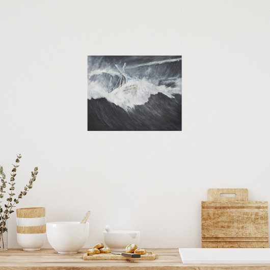 Die gigantische Welle Poster (Küche)