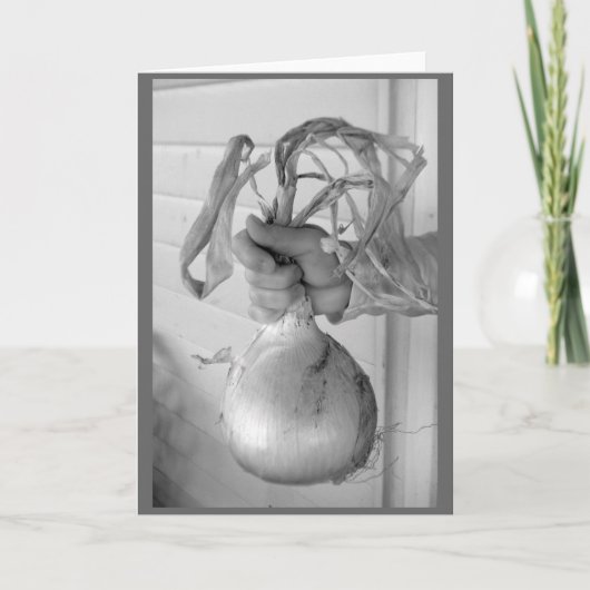 Die gigantische Zwiebel Karte (Vorderseite)