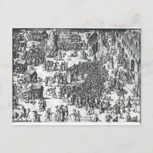 Die Gilbray-Messe und der Rindermarkt Postkarte