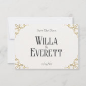 Die Gilded Garden Wedding Save the Date Card (Vorderseite)