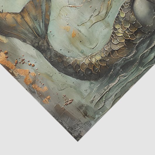 DIE GILDETE MERMAID DECOUPAY SEIDENPAPIER (Ausschnitt)