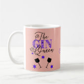 Die Gin Queen Pink stilvoll Kaffeetasse (Links)