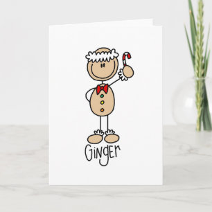 Die Gingerbread Man Card Feiertagskarte