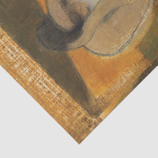 Die Gipsie, Helene Schjerfbeck, Decoupage Seidenpapier (Ausschnitt)