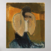 Die Gipsy-Frau, Helene Schjerfbeck Art Poster (Vorne)