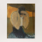 Die Gipsy-Frau Helene Schjerfbeck Puzzle (Vertikal)