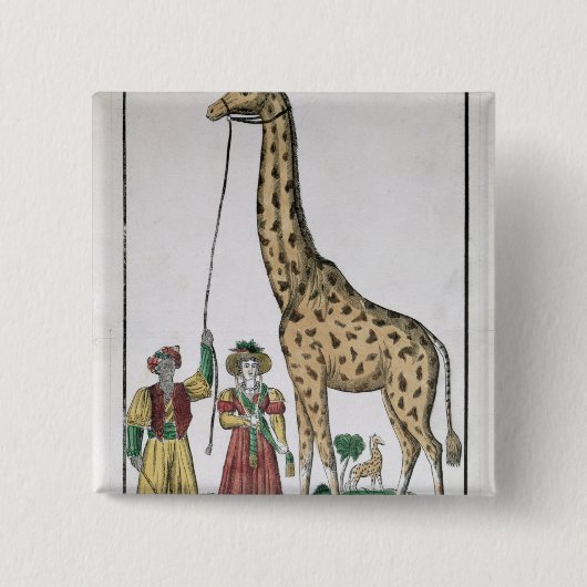 Die Giraffe dargestellt König vom Pasha von Button (Vorderseite)