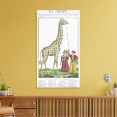 Die Giraffe für den König Leinwanddruck (Insitu (Wohnzimmer))