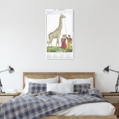 Die Giraffe für den König Leinwanddruck (Insitu (Schlafzimmer))