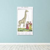 Die Giraffe für den König Leinwanddruck (Insitu (Holzboden))