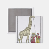 Die Giraffe für den König Magnet (Vorderseite/Rückseite)
