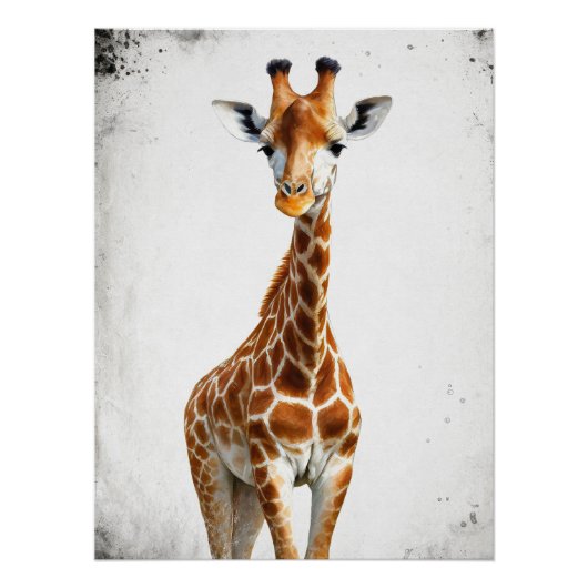 Die Giraffe Poster (Vorderseite)