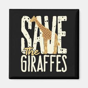 Die Giraffen Giraffe Lover gerettet Magnet